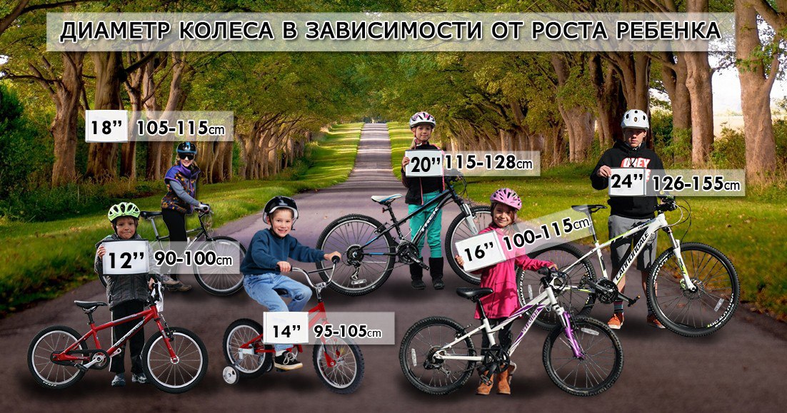 Размеры велосипедов. Как выбрать.